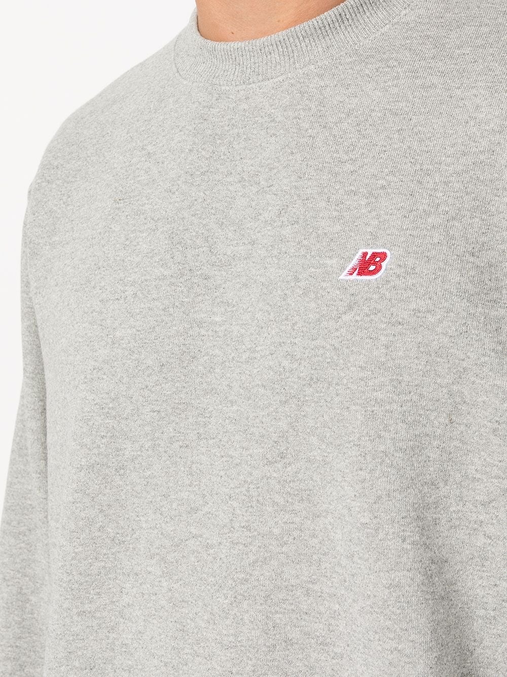 logo-patch crewneck sweatshirts - 5