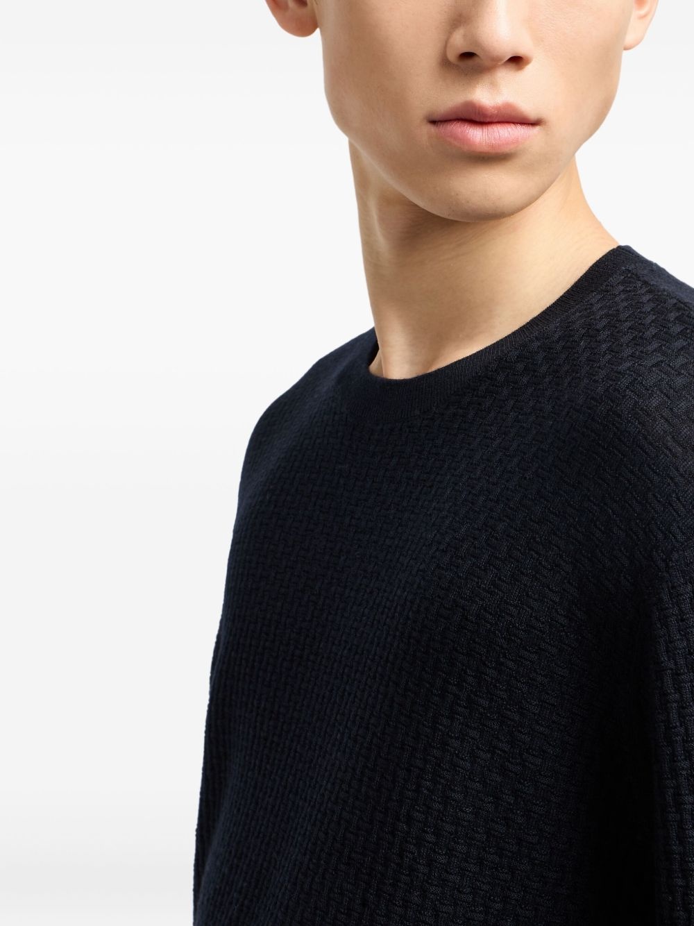 waffle-knit sweater - 5