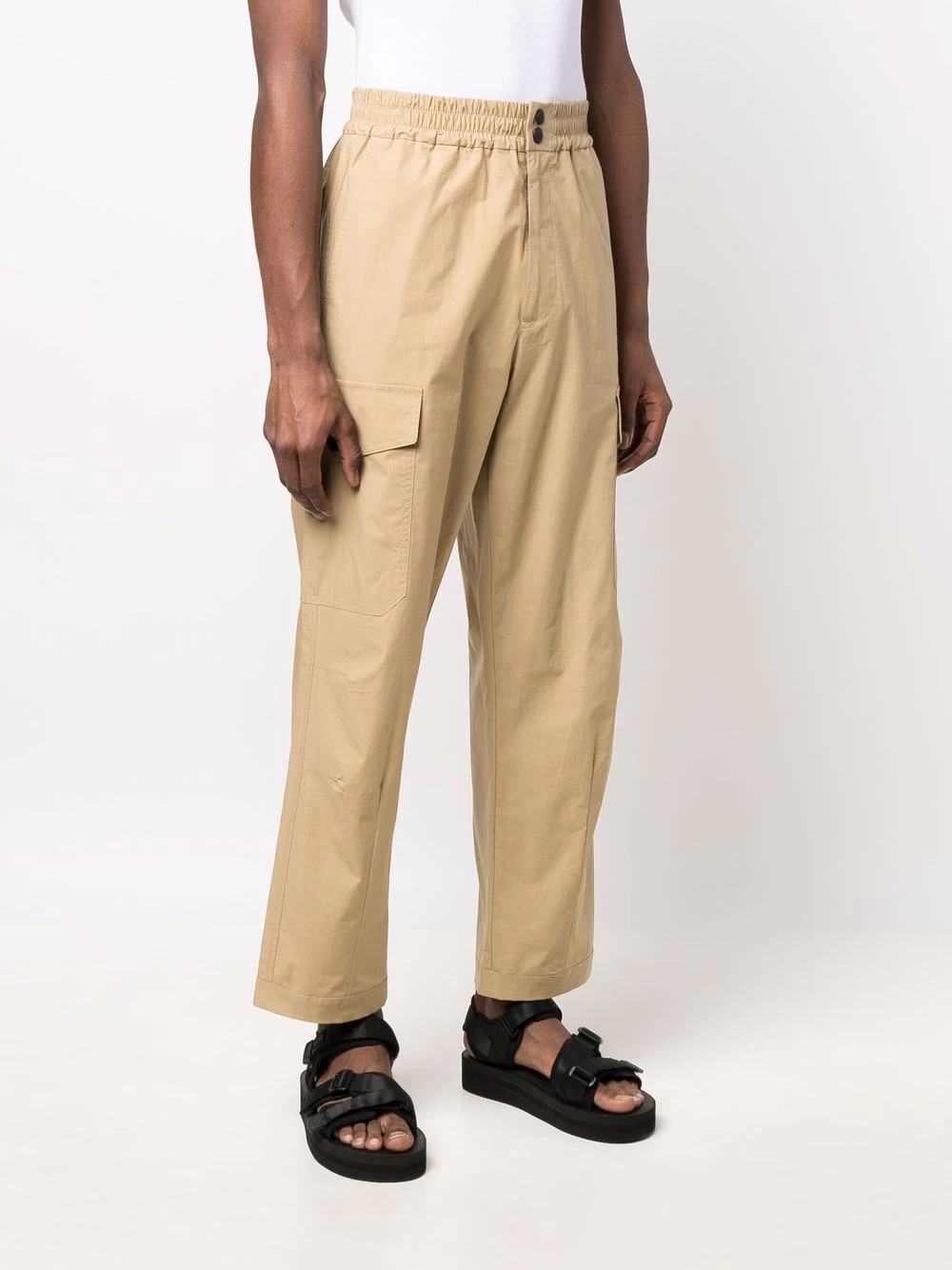 straight-leg cargo trousers - 3