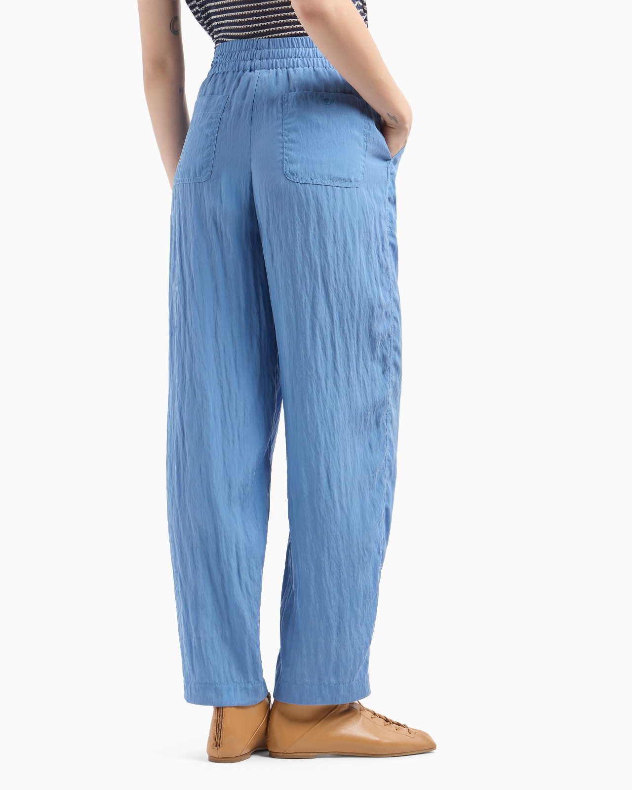 TECHNICAL CUPRO TROUSERS - 3