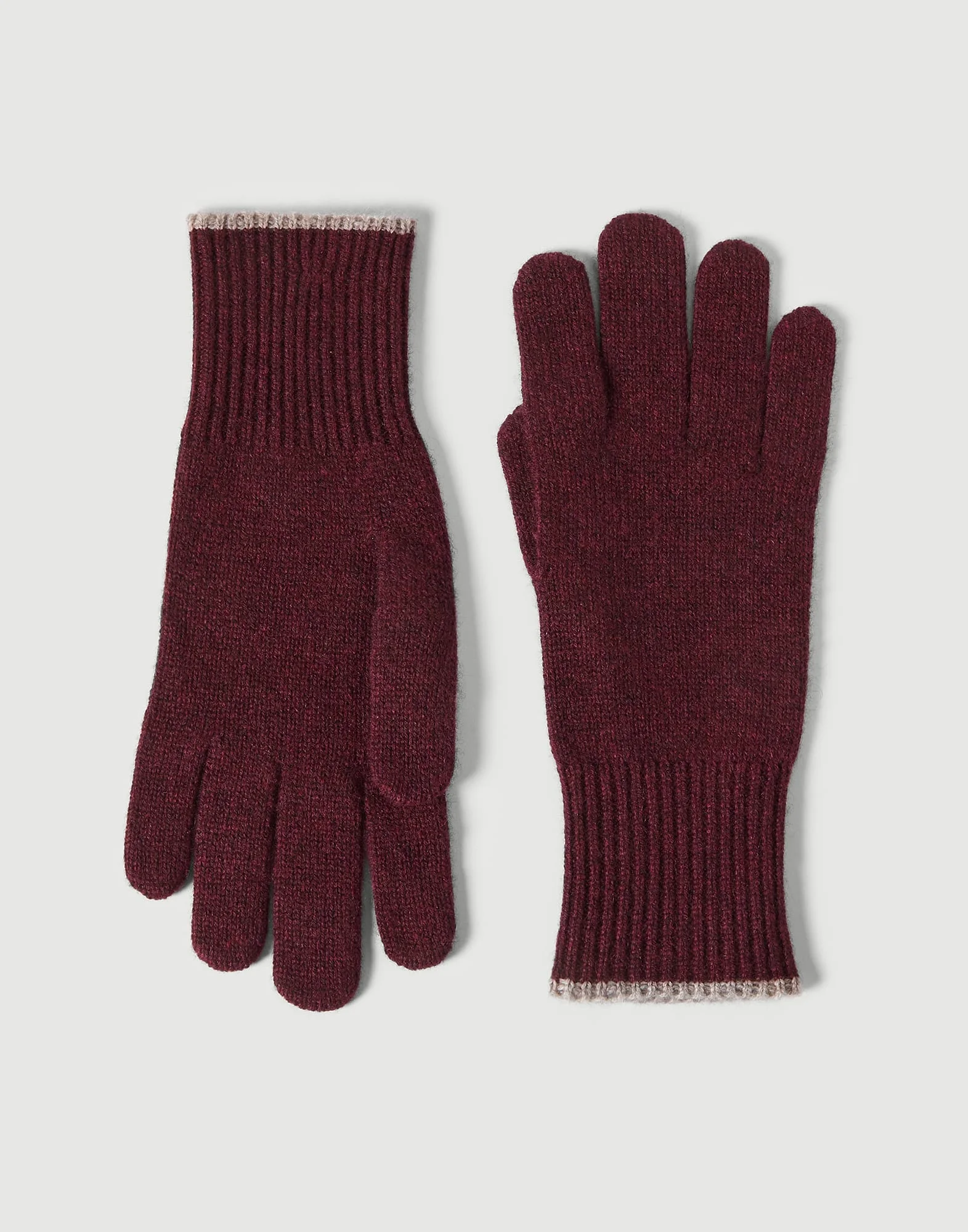 Cashmere knit gloves - 1