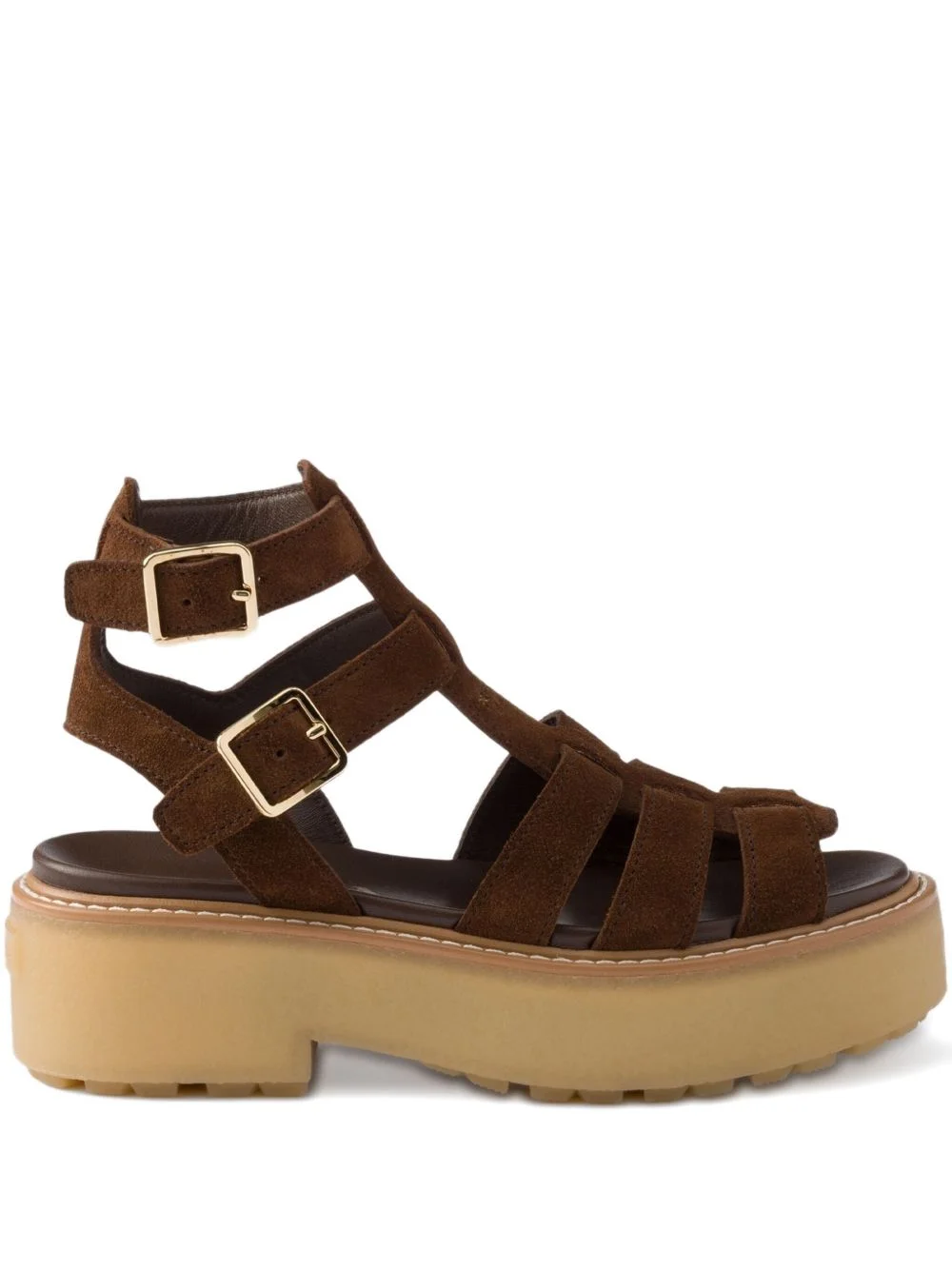 50mm buckle-strap platform sandals - 1