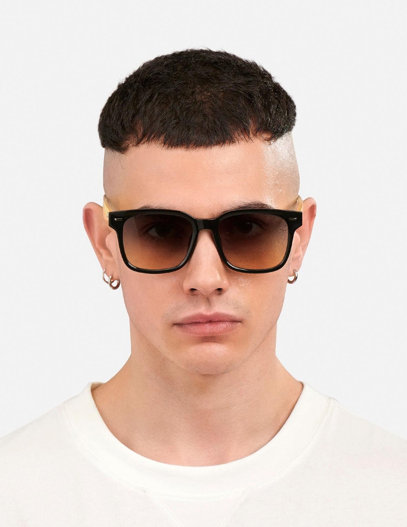 MONOGRAM PRINT TEMPLE SQUARE SUNGLASSES 4