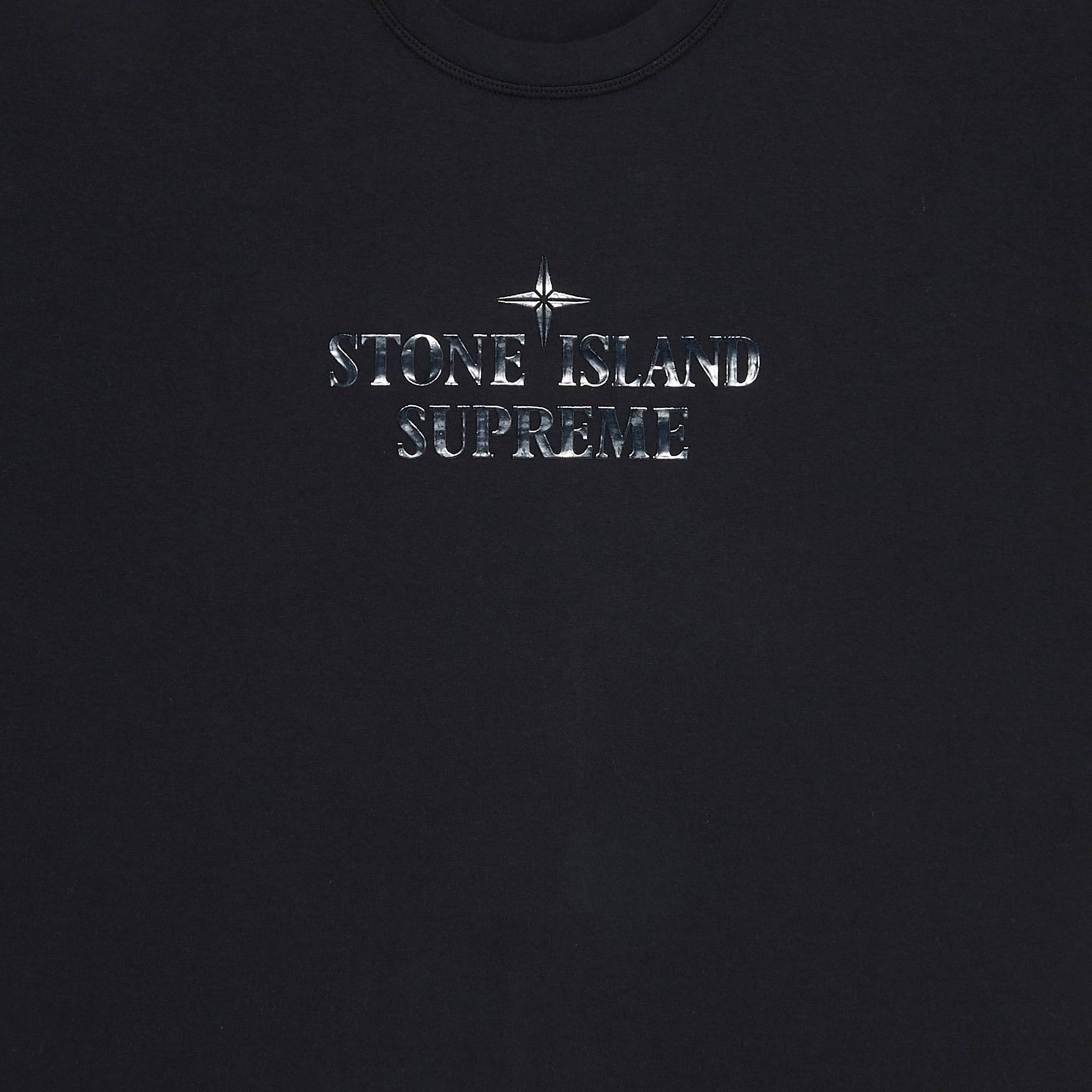 Supreme x Stone Island Short-Sleeve Top 'Black' - 3