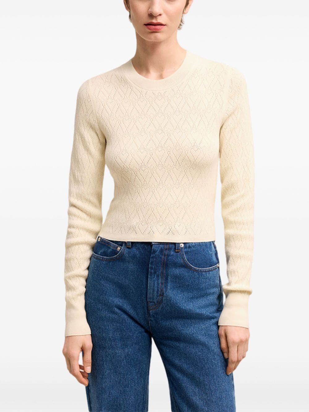 Ami de Coeur cotton-blend top - 5