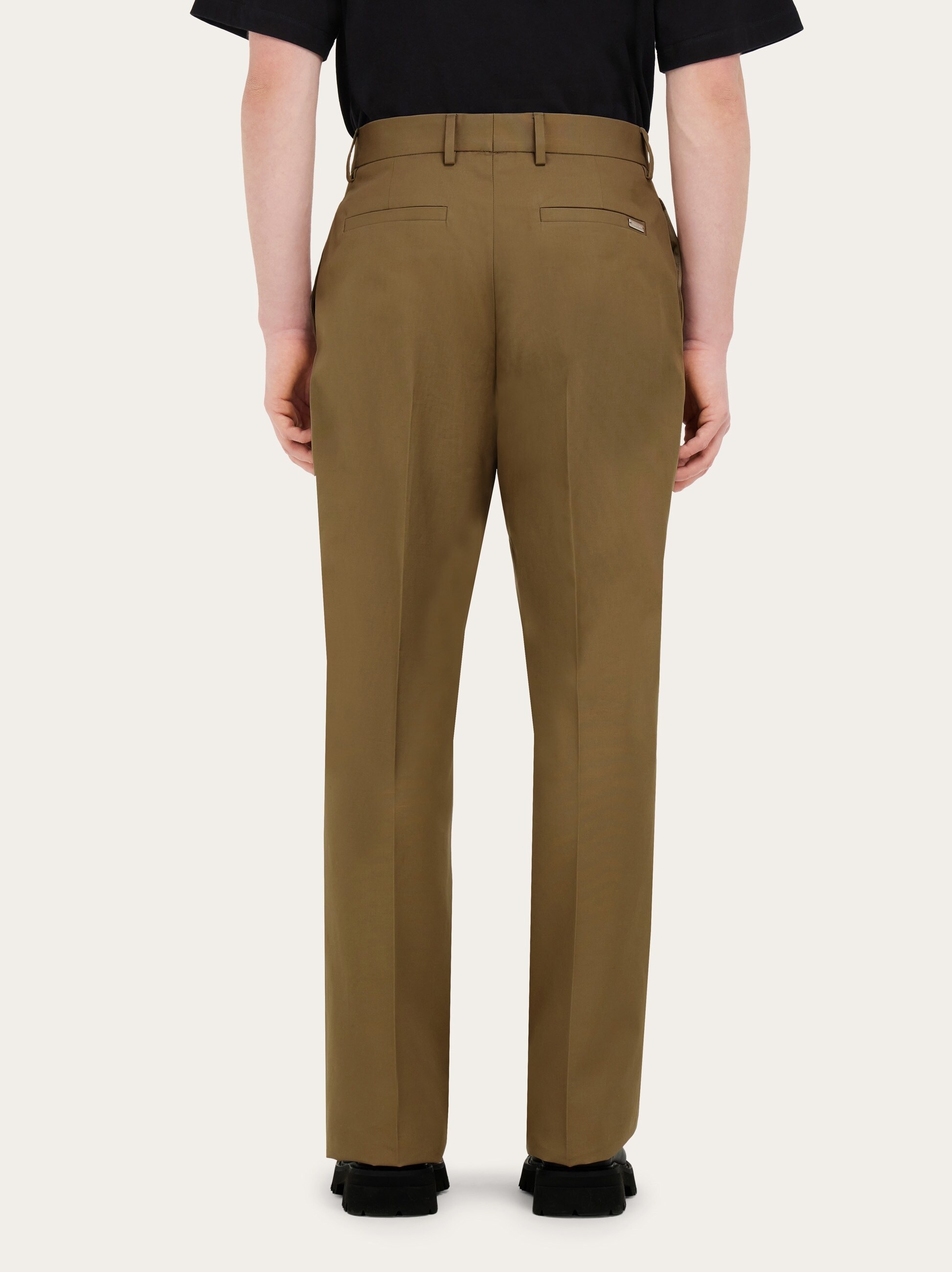 Cotton canvas trouser - 4