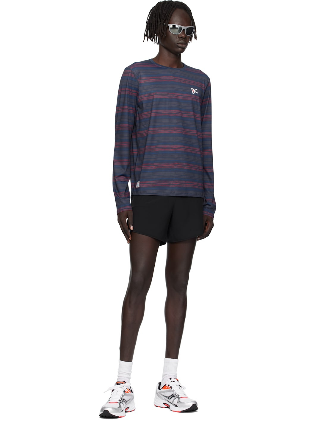 Navy Lightweight Long Sleeve Graphic T-shirt - 4
