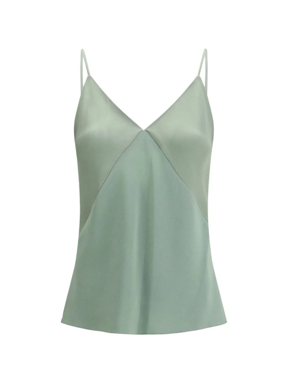 V-neck satin top - 1