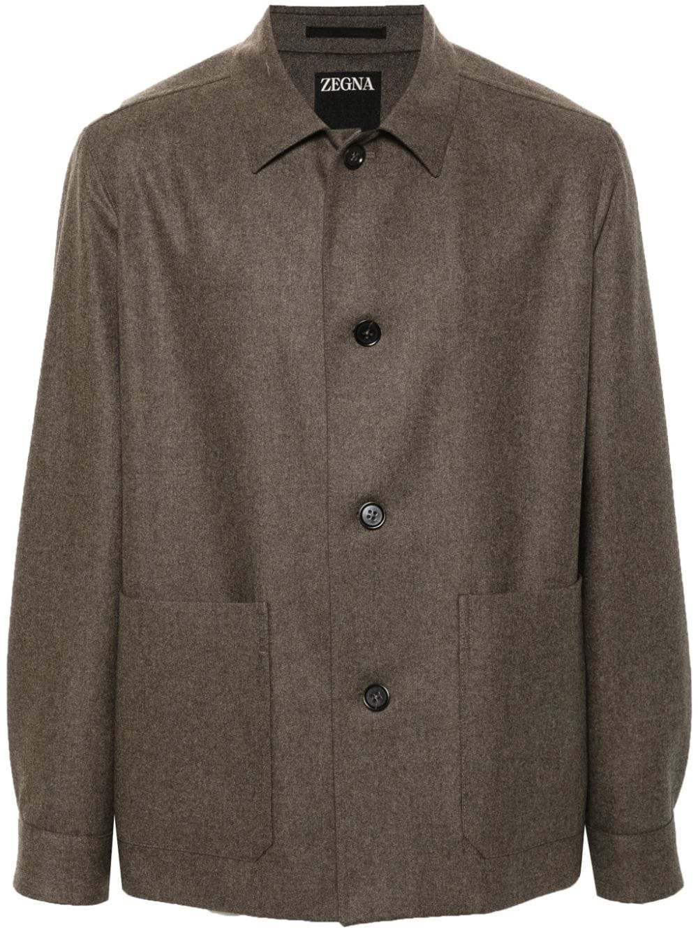 wool shirt jacket - 1