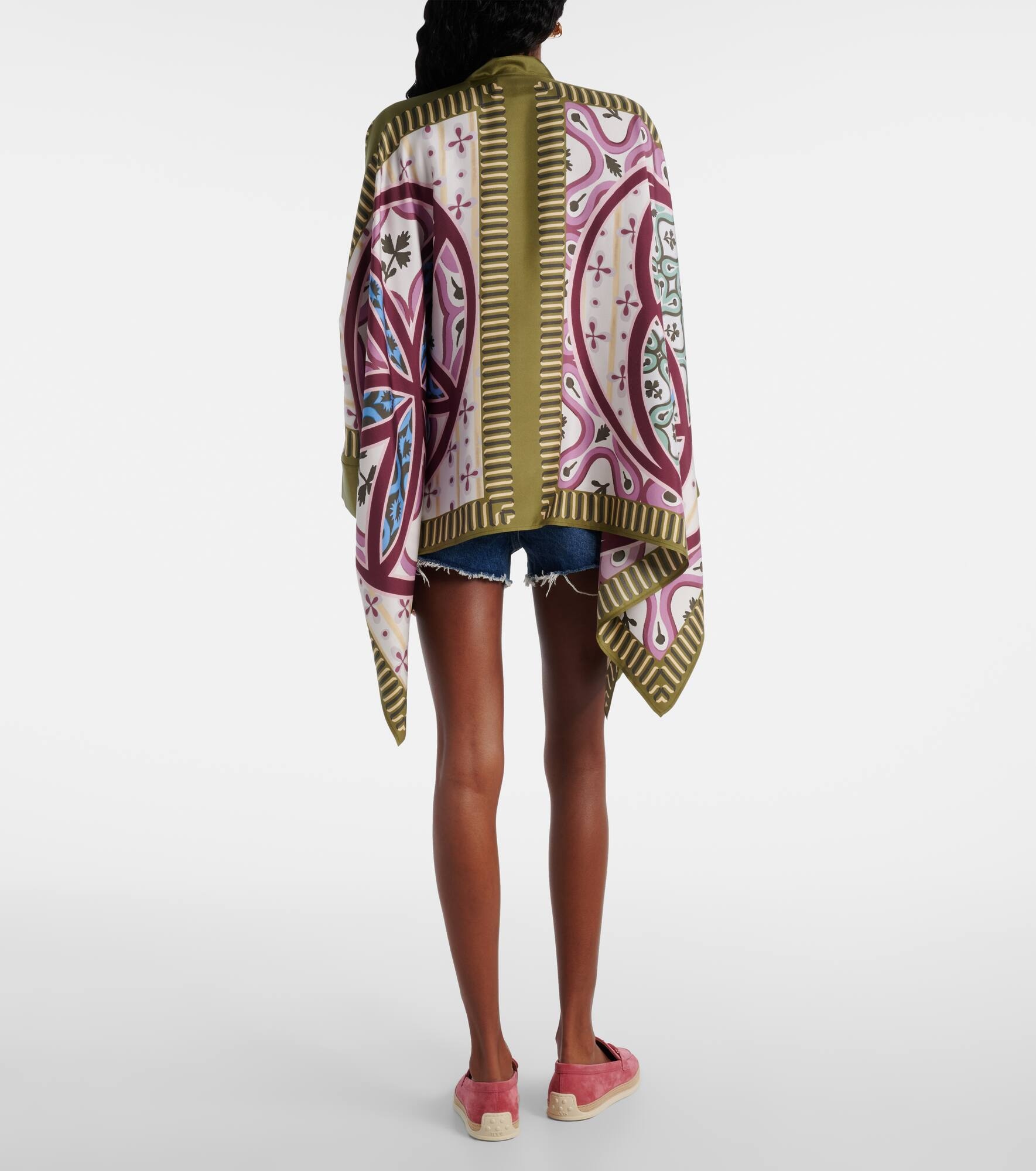 Foulard printed silk twill shirt - 3