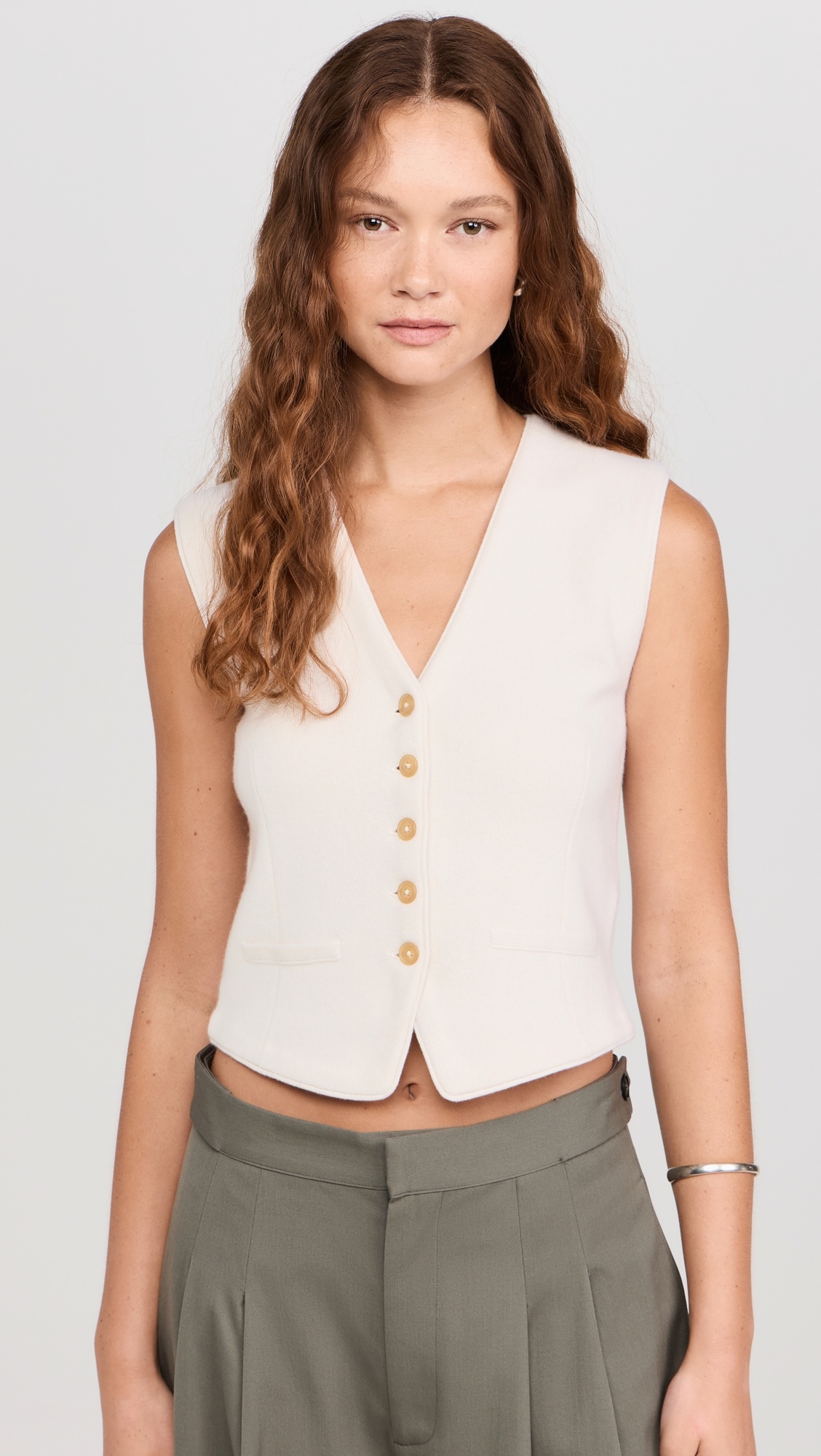 Tailored Cashmere Vest - 6