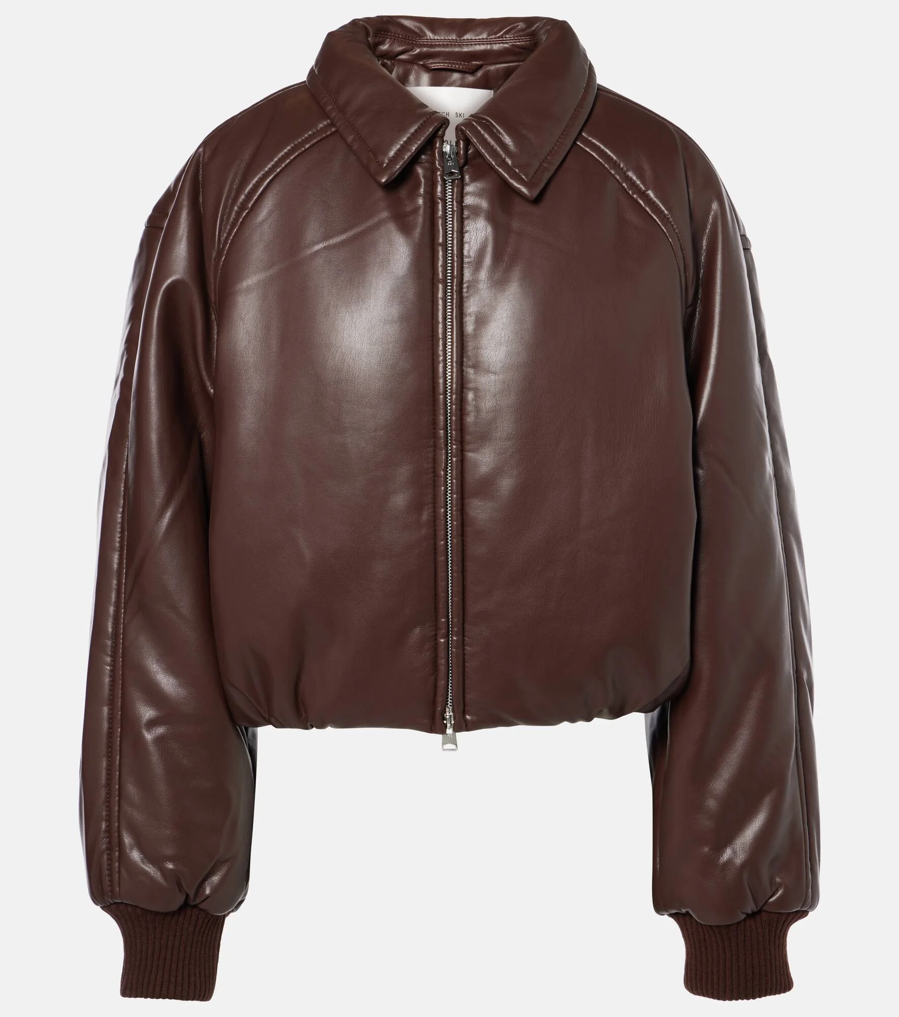 x Shoreditch Ski Club Tate faux leather bomber jacket - 1