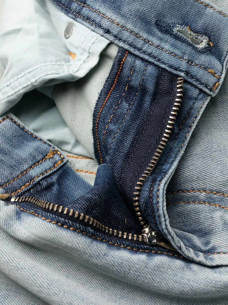 distressed slim-fit jeans 7