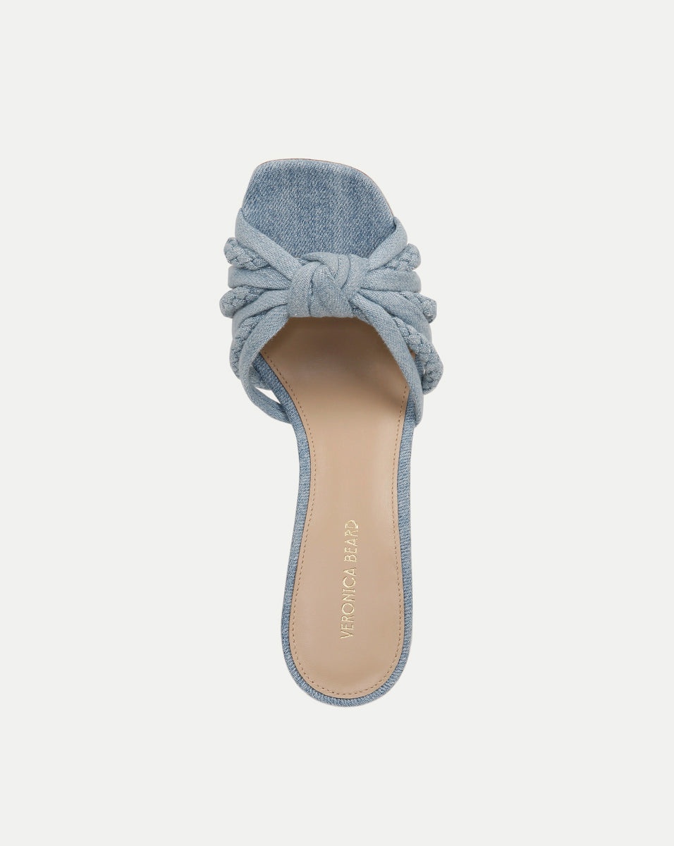 MISA DENIM KNOT-FRONT SANDAL - 3