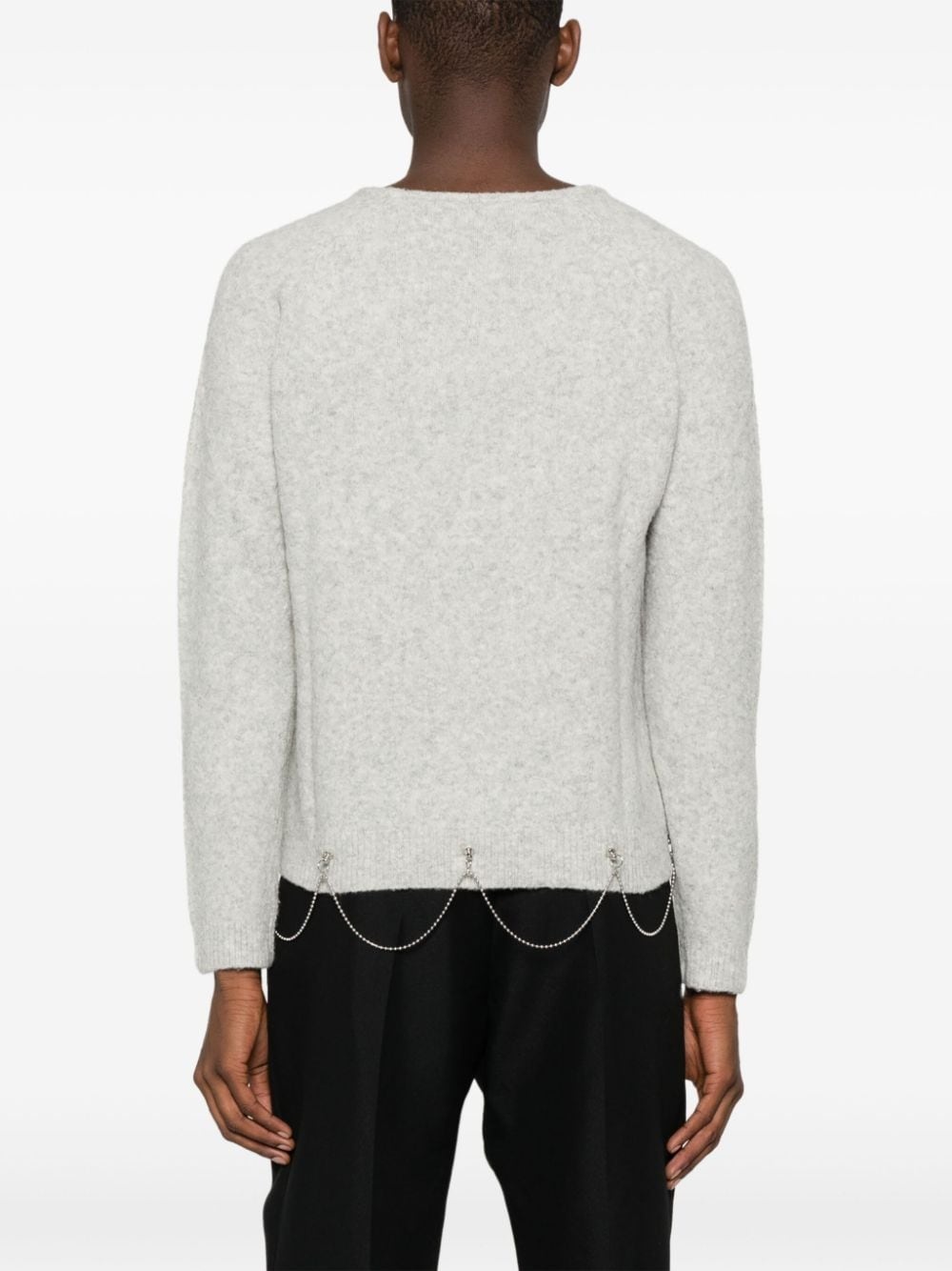 crystal-embellished wool-blend jumper - 4