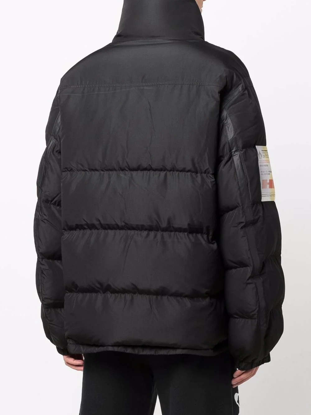 logo patch puffer jacket - 4