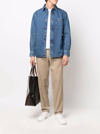 A.P.C. drawstring straight-leg trousers outlook