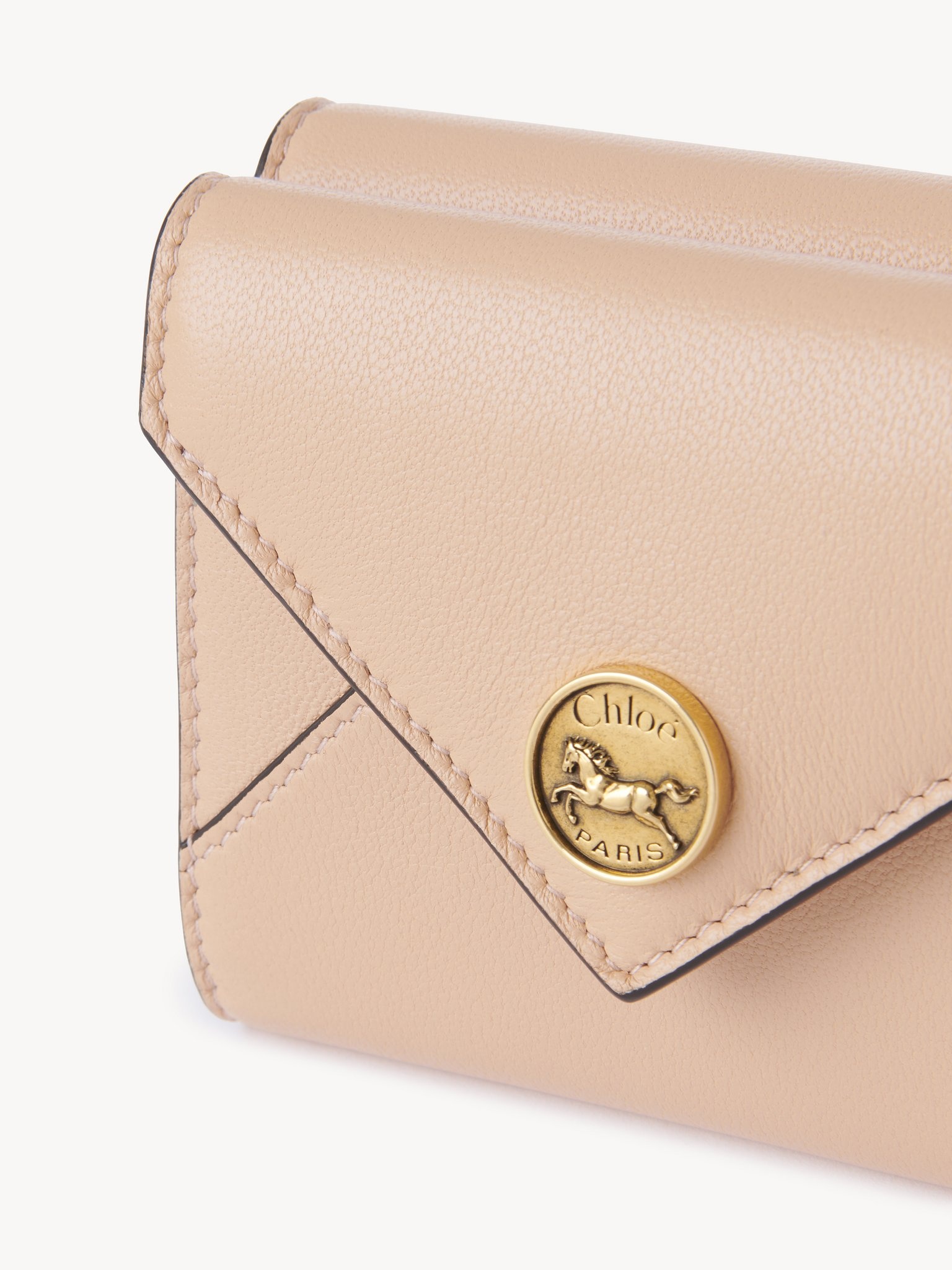 SMALL ENVELOPE TRI-FOLD IN GRAINED LEATHER - 5