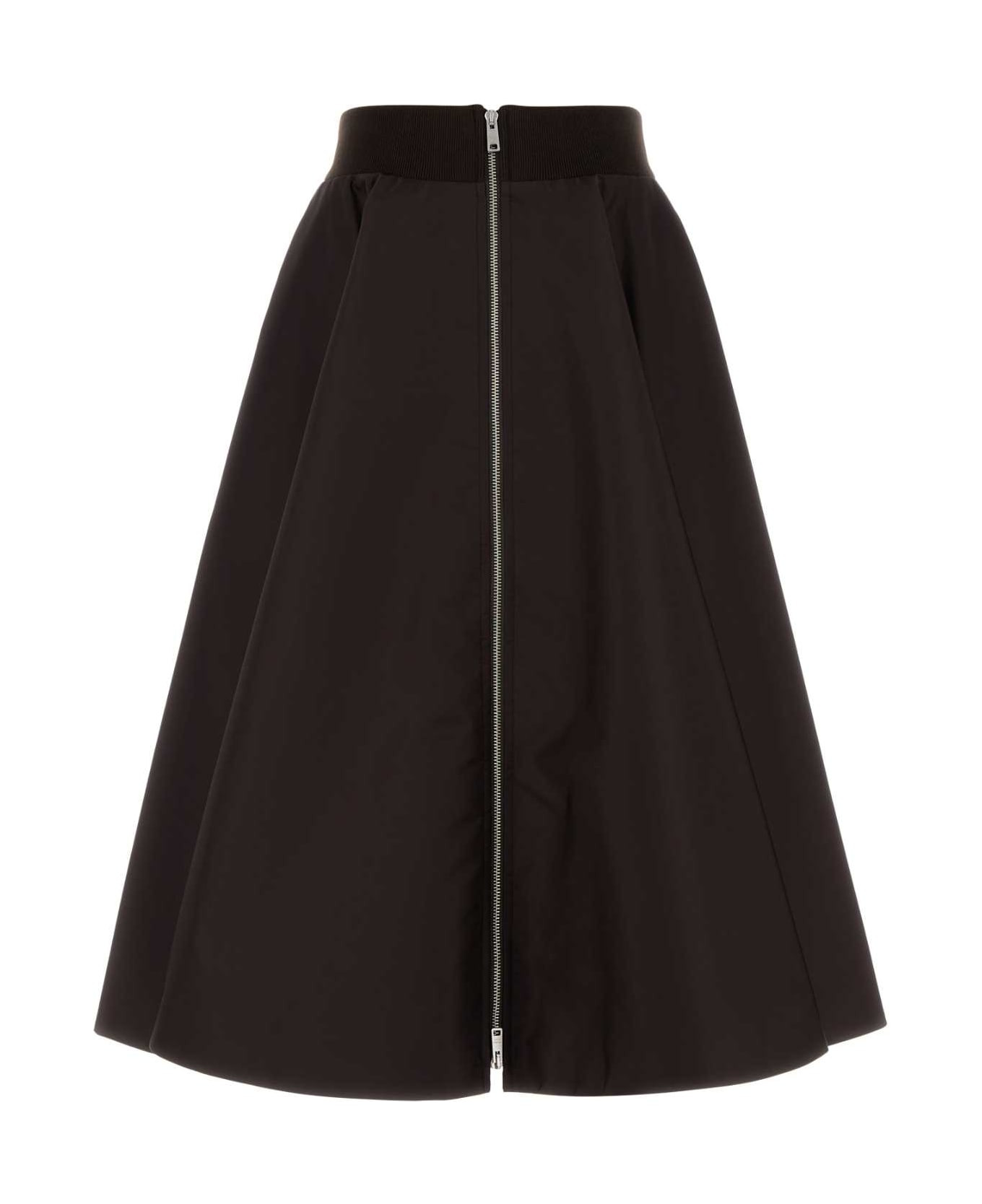 Dark Brown Re-nylon Skirt - 1