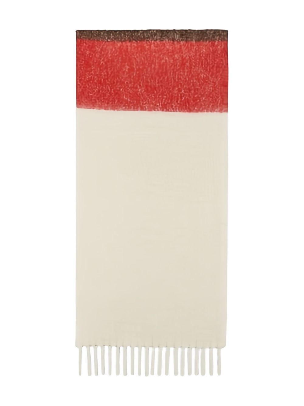 striped fringed scarf - 2