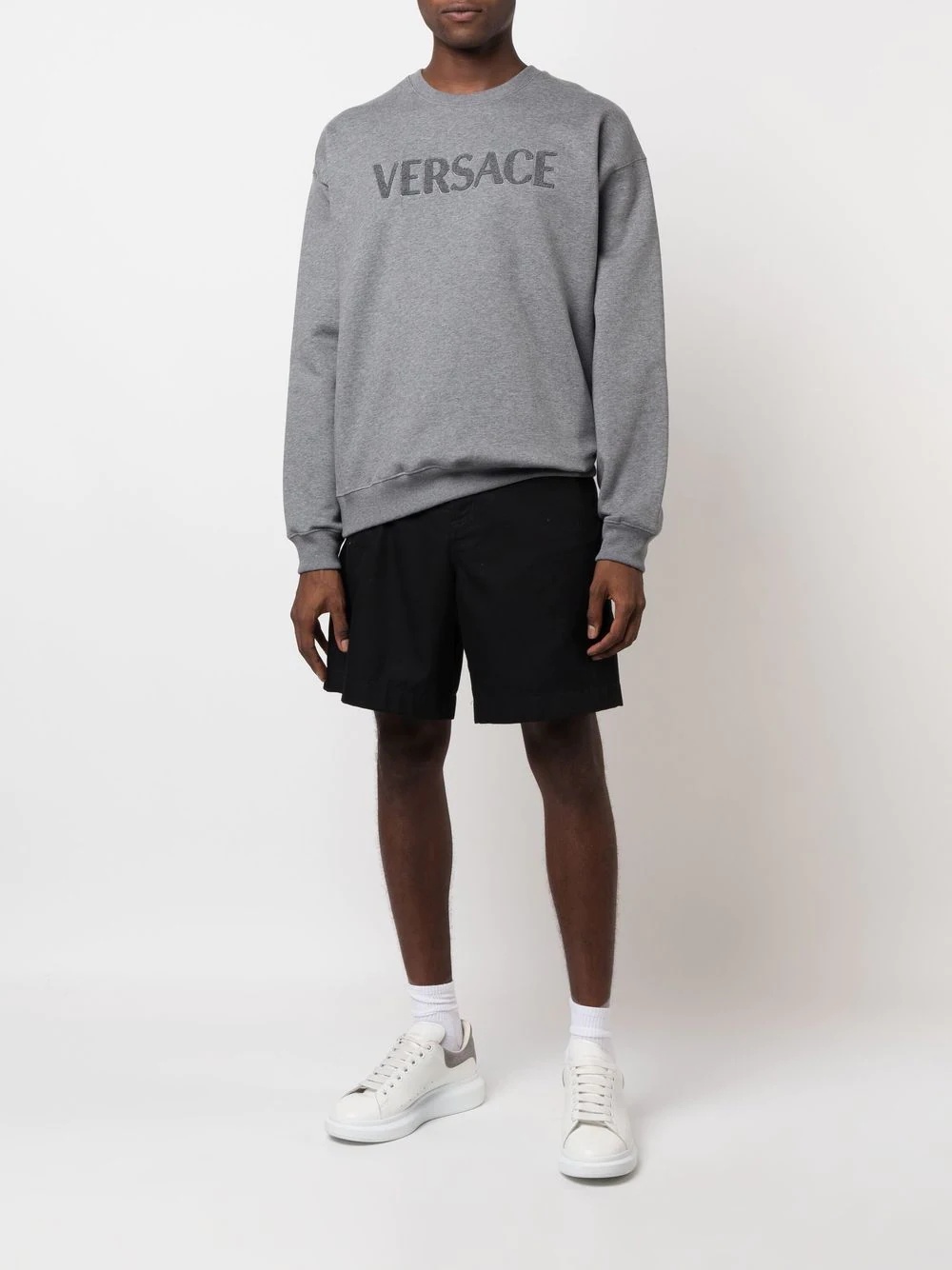 logo-embroidered jersey sweatshirt - 2