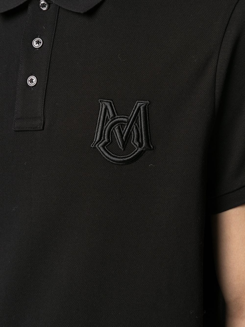 logo patch polo shirt - 5