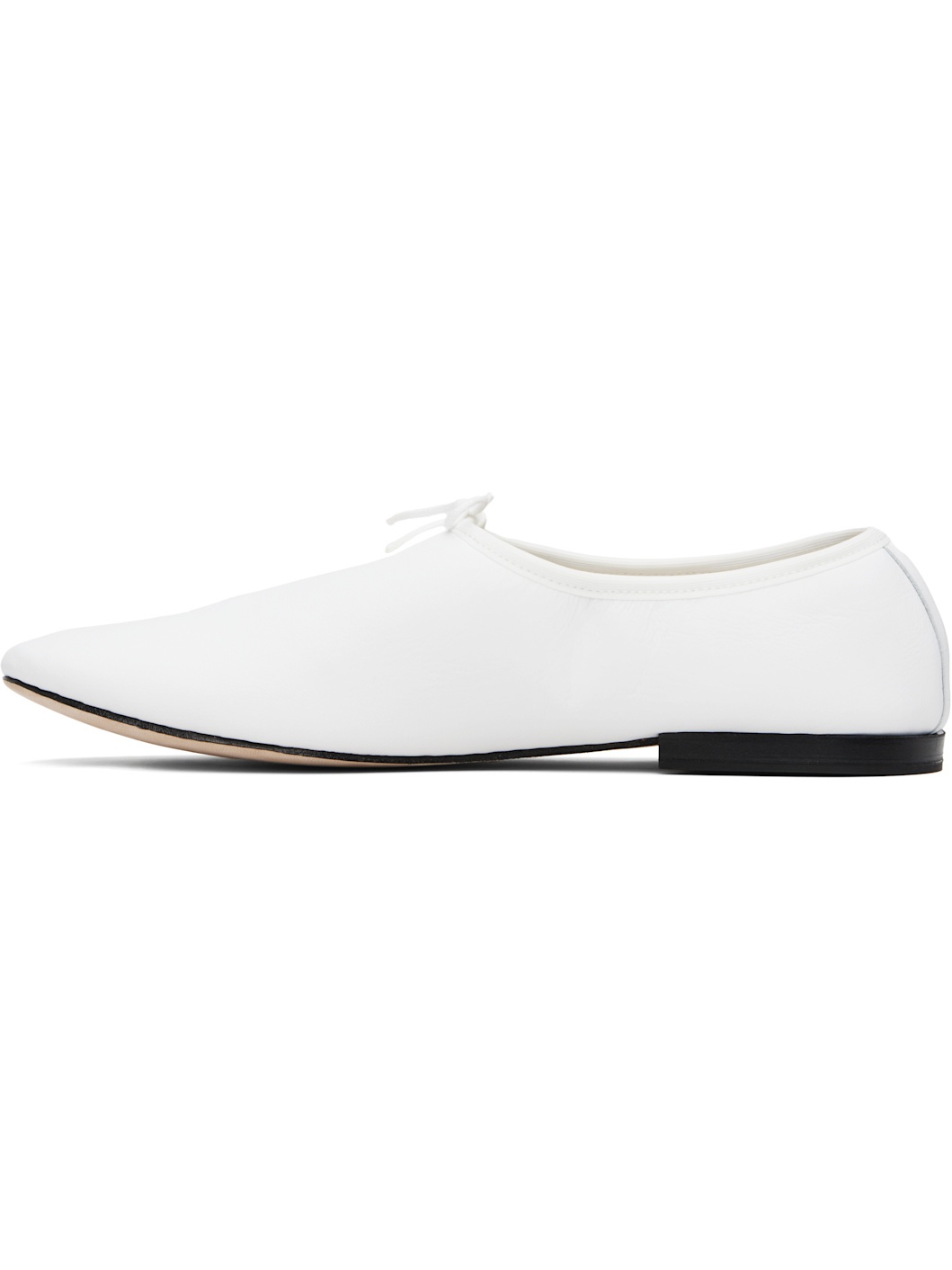 White Lucien Ballet Loafers - 3