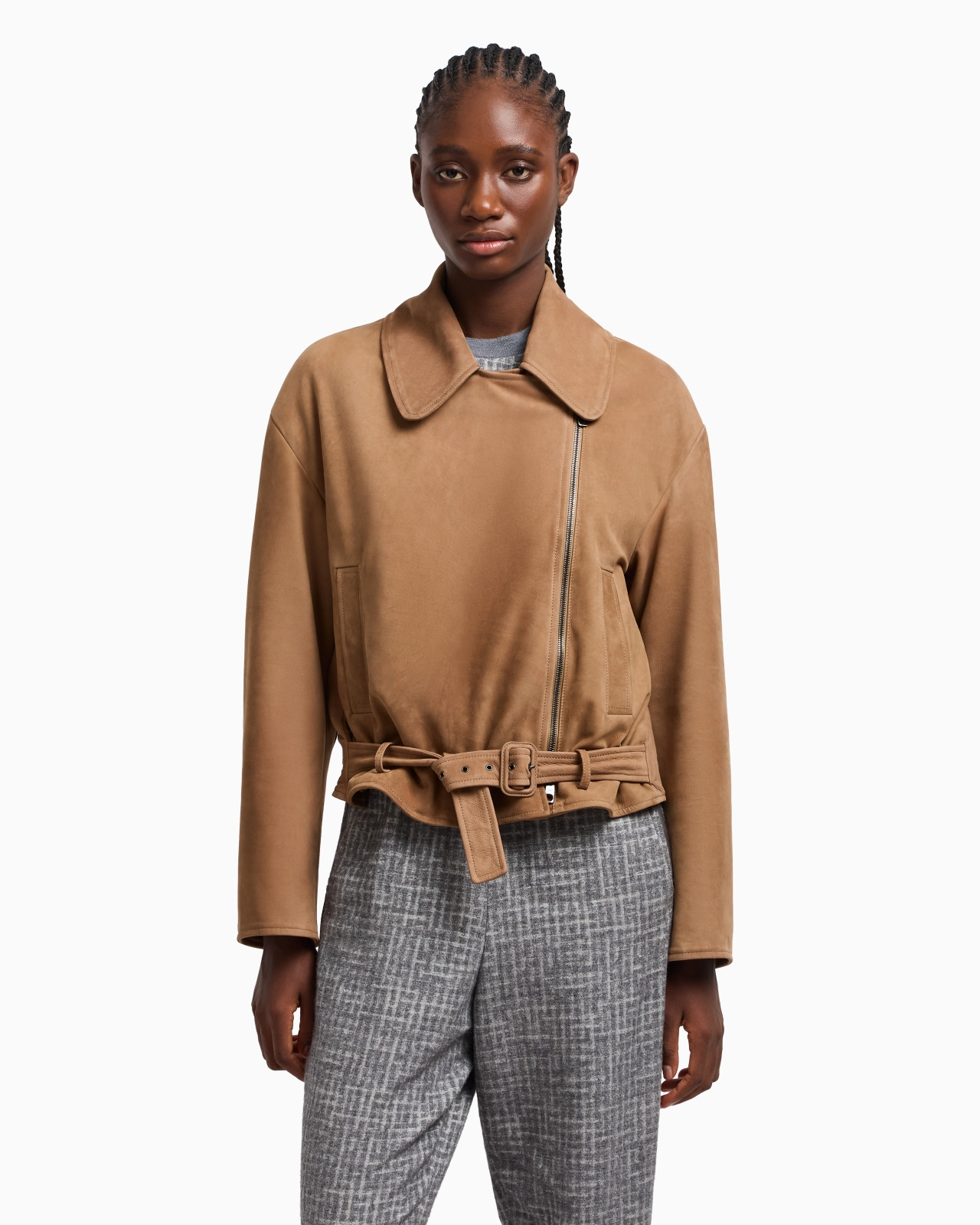 ICON NUBUCK CALF LEATHER BIKER JACKET - 4