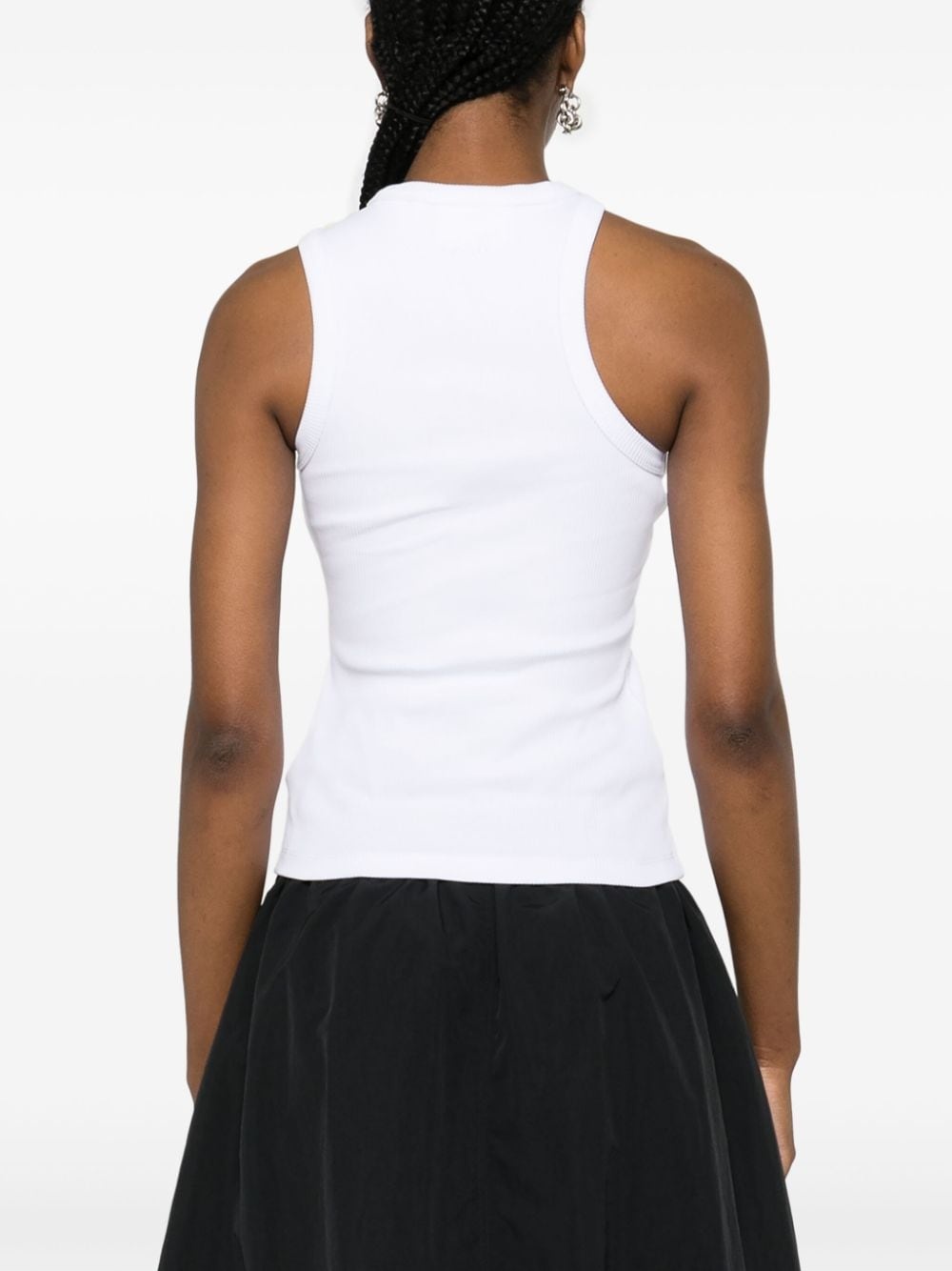 embroidered-monogram top - 4