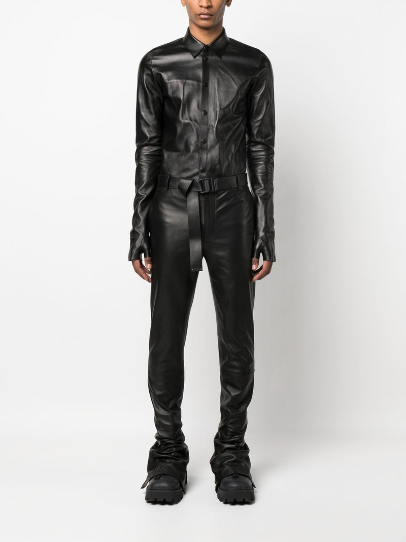 Off-White leather skinny trousers outlook