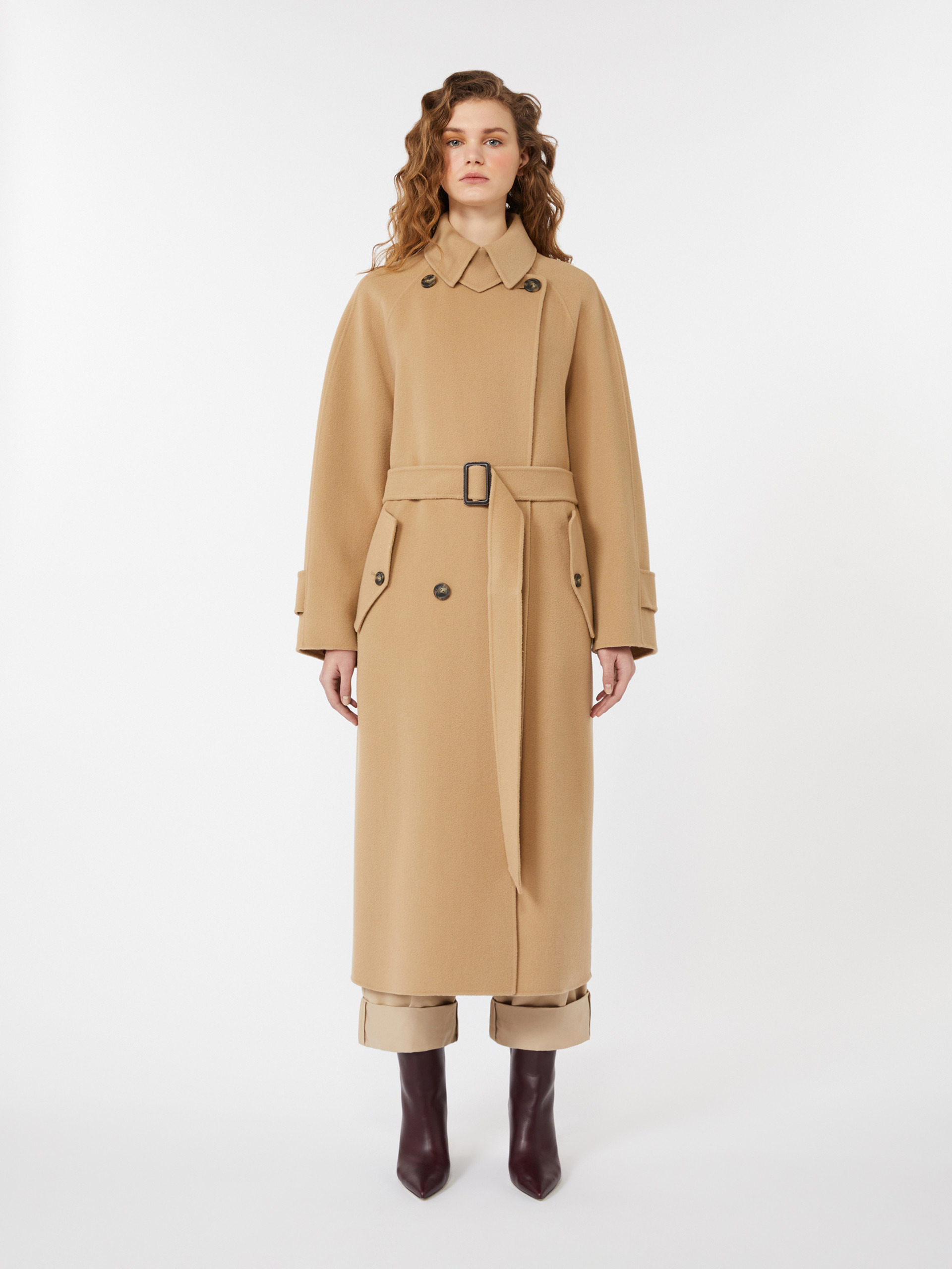 CADINE Double-sided wool trench coat - 3