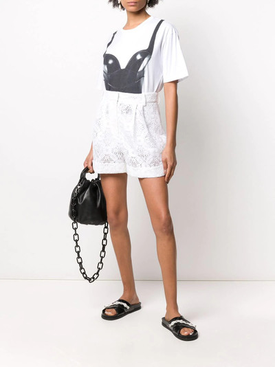 Alexander McQueen basque-print T-shirt outlook