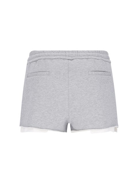 Miu Miu Women Logo Jogger Shorts - 2