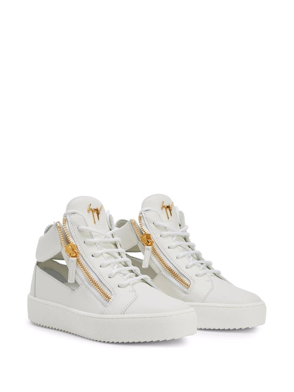 Kriss cut-out leather sneakers - 2