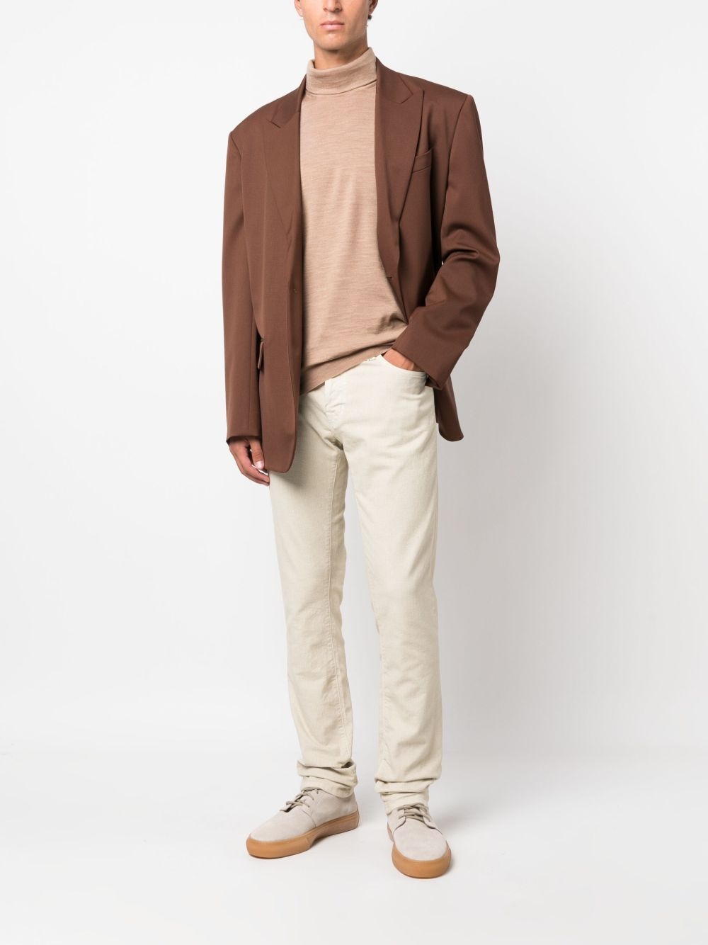 roll-neck wool jumper - 2