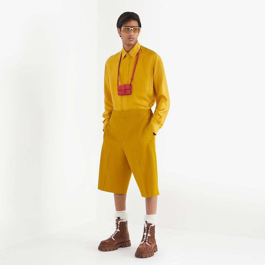 Yellow wool pants - 4