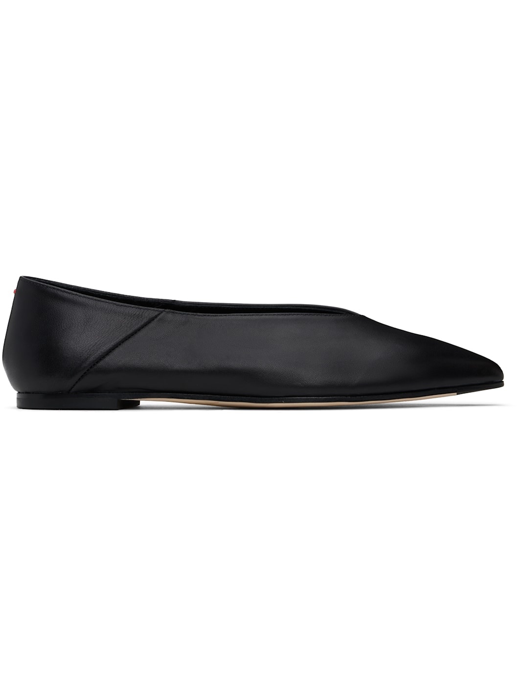 Black Moa Nappa Ballerina Flats - 1