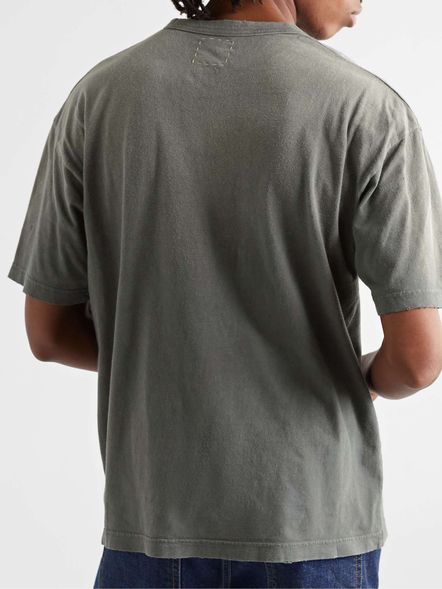 Distressed Printed Cotton-Jersey T-Shirt - 5