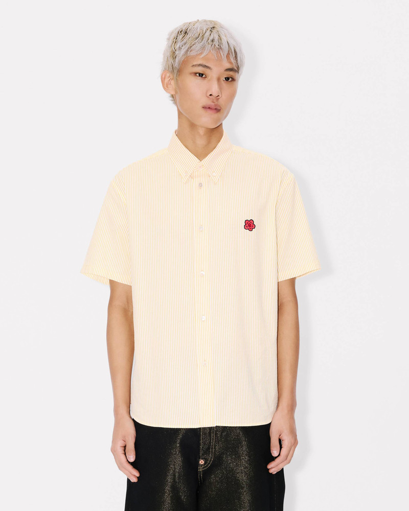 KENZO 'Boke Flower' short sleeve shirt in cotton seersucker outlook