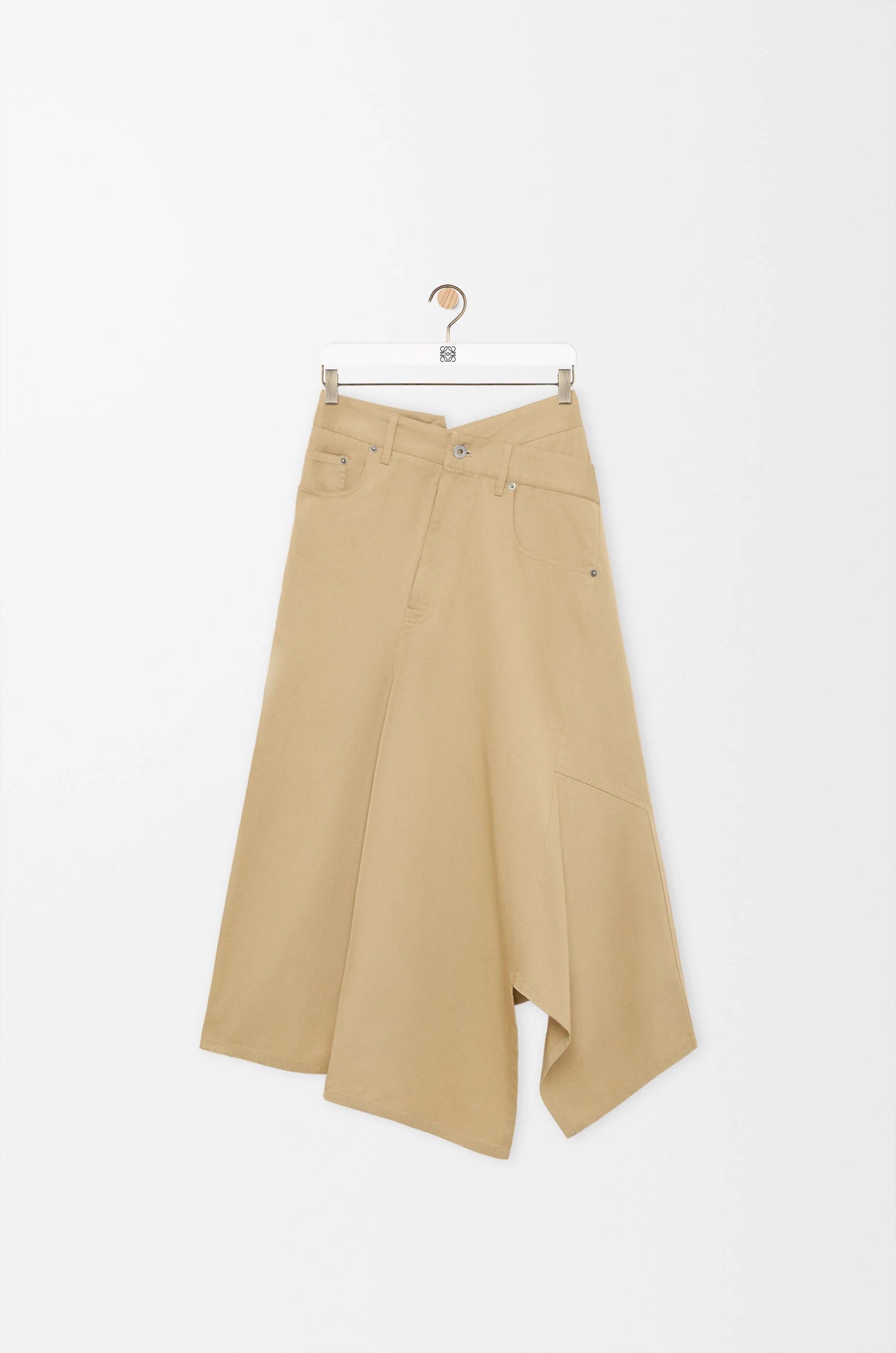 Asymmetric skirt in cotton - 1