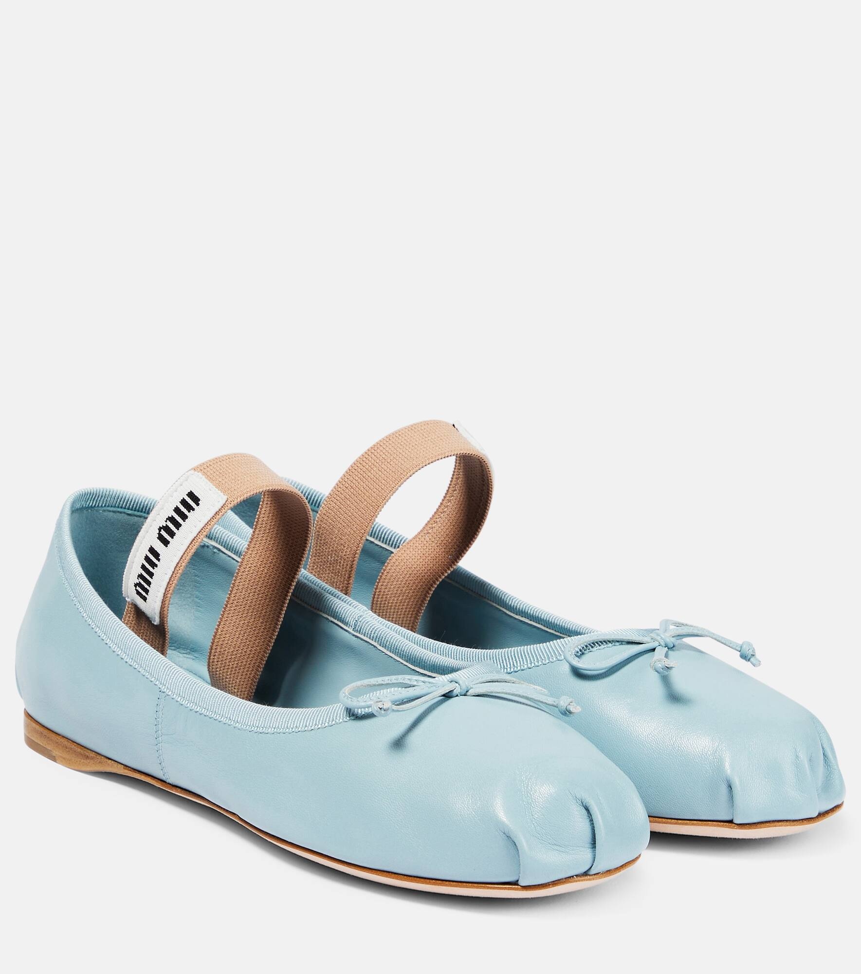 Leather ballet flats - 1