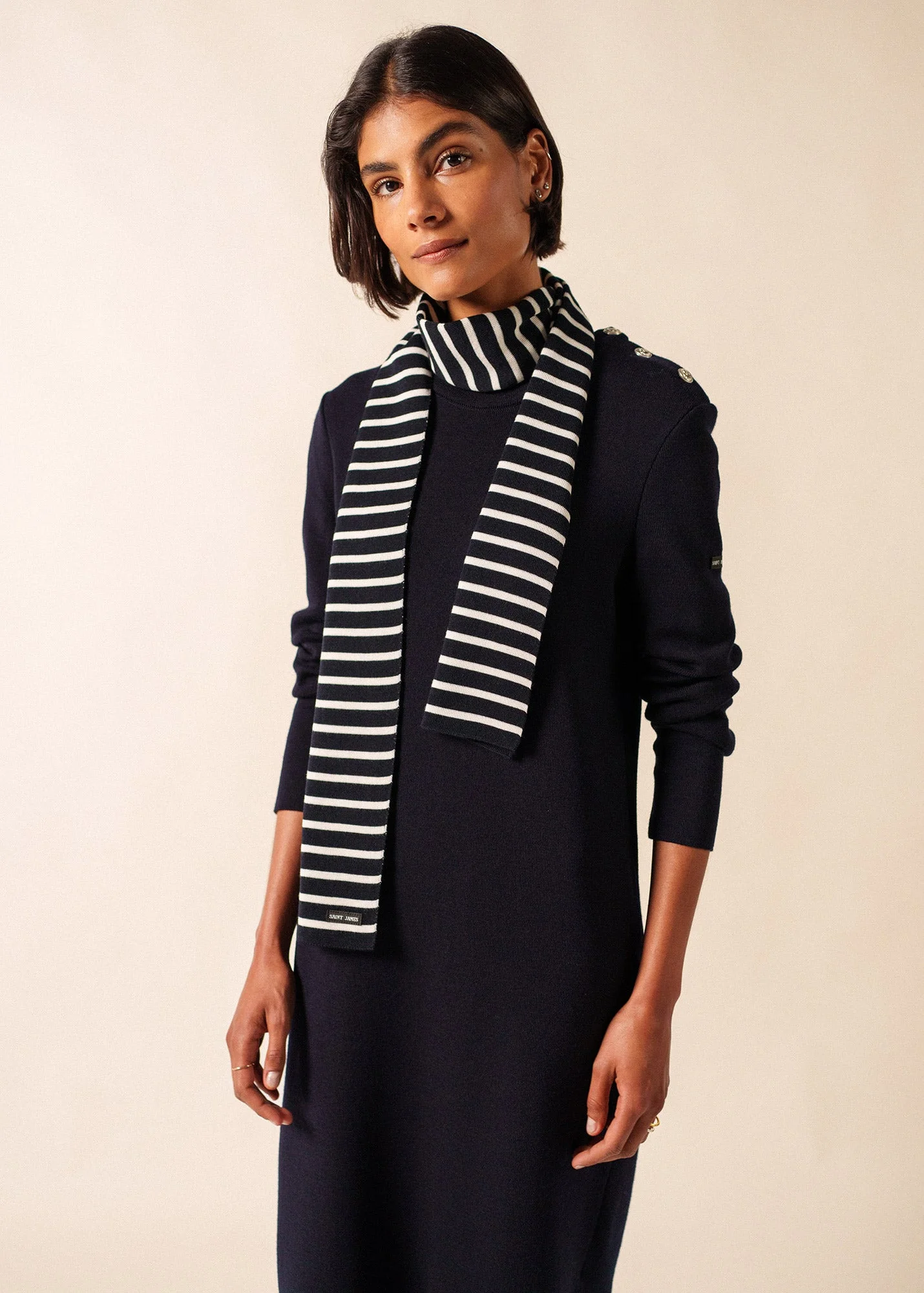 DUGUAY Striped Wool Scarf - 1