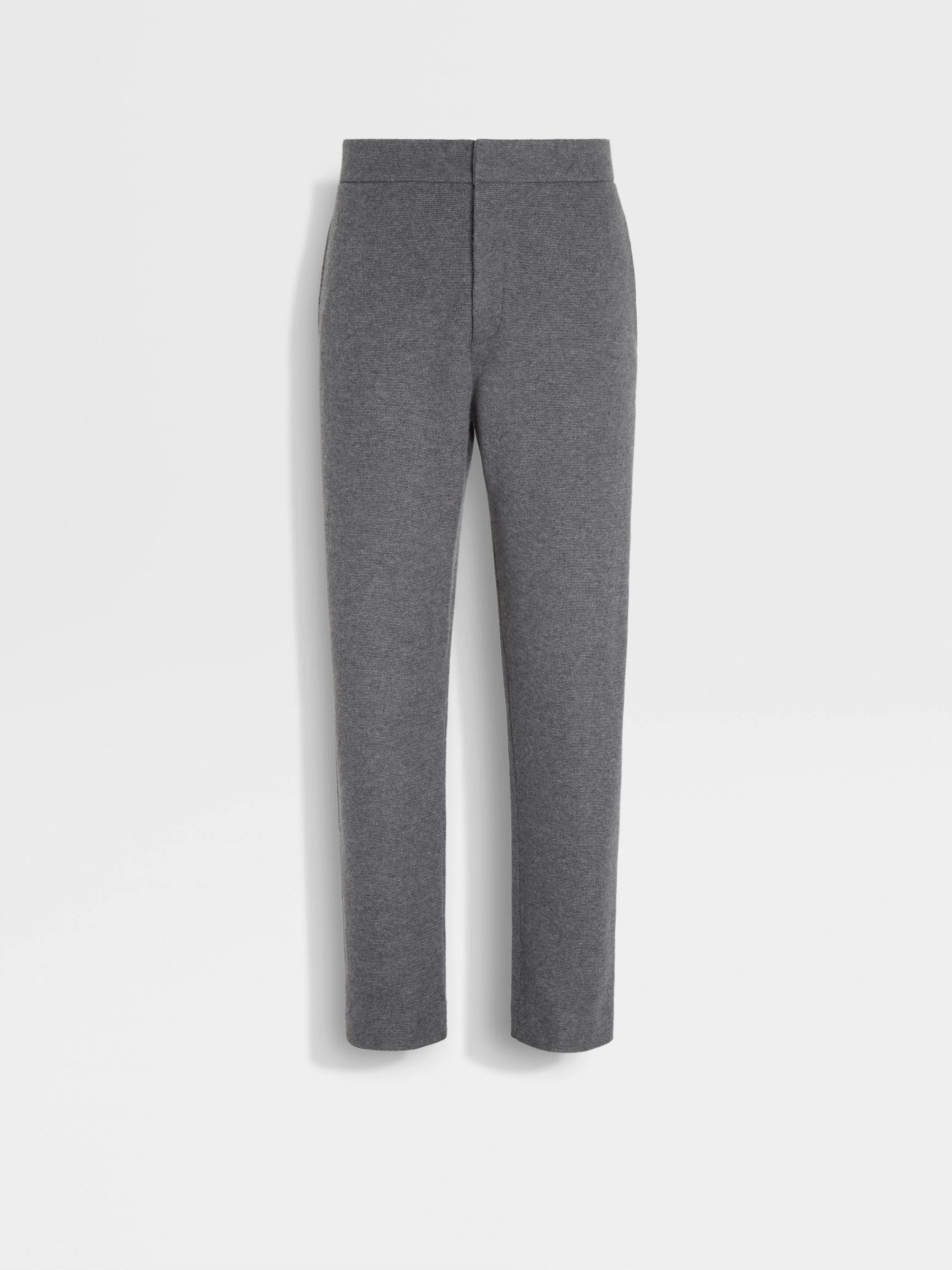 GREY OASI CASHMERE PANTS - 1