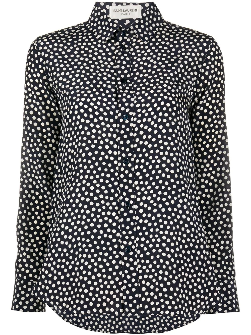 Col Paris Classique Pois shirt - 1