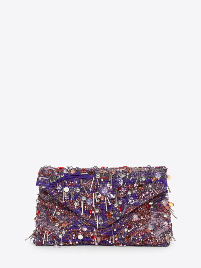 Dries Van Noten EMBELLISHED ENVELOPE BAG outlook