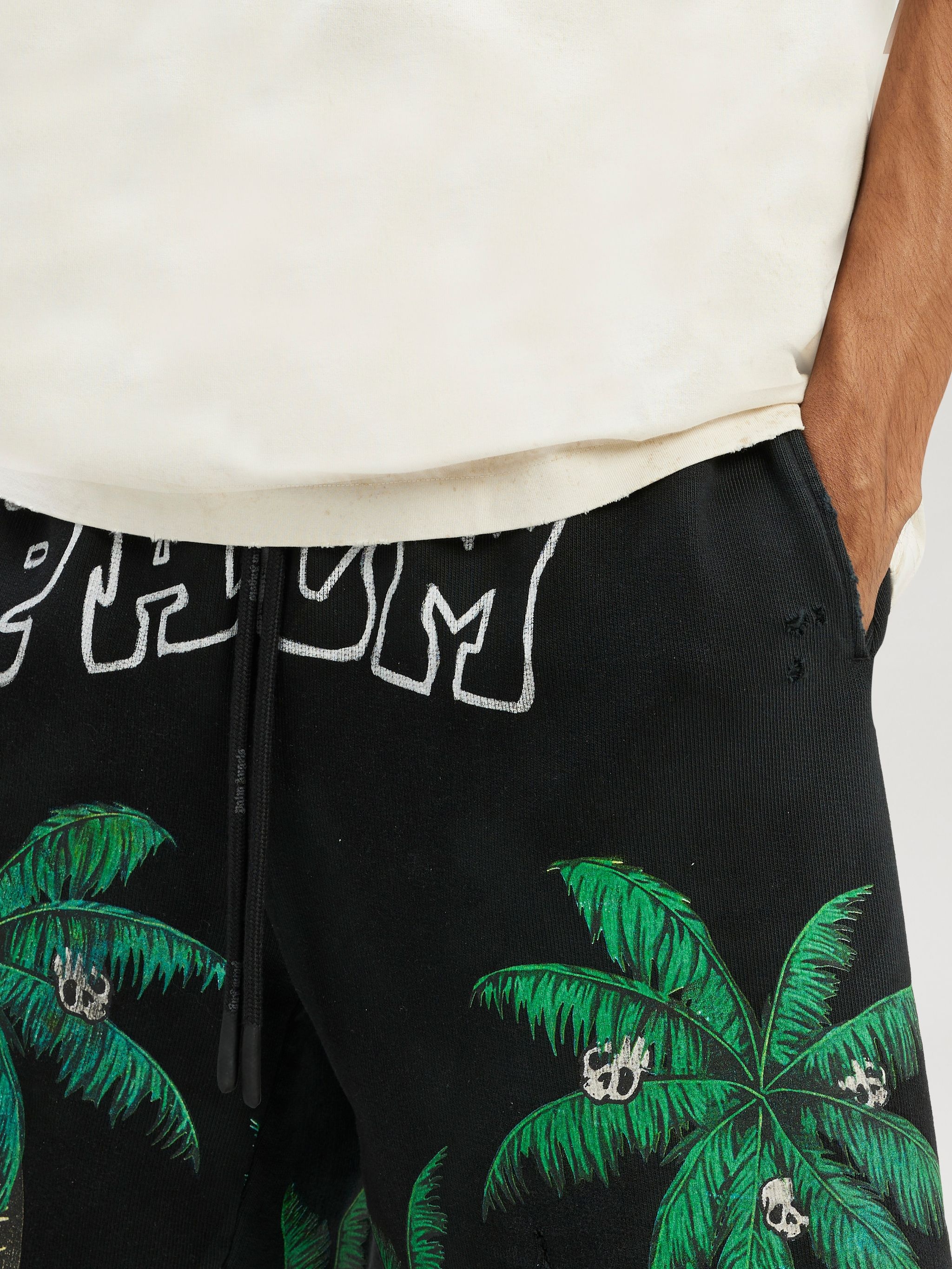 Palm Angels Palms&skull Vint Sweatshorts | REVERSIBLE