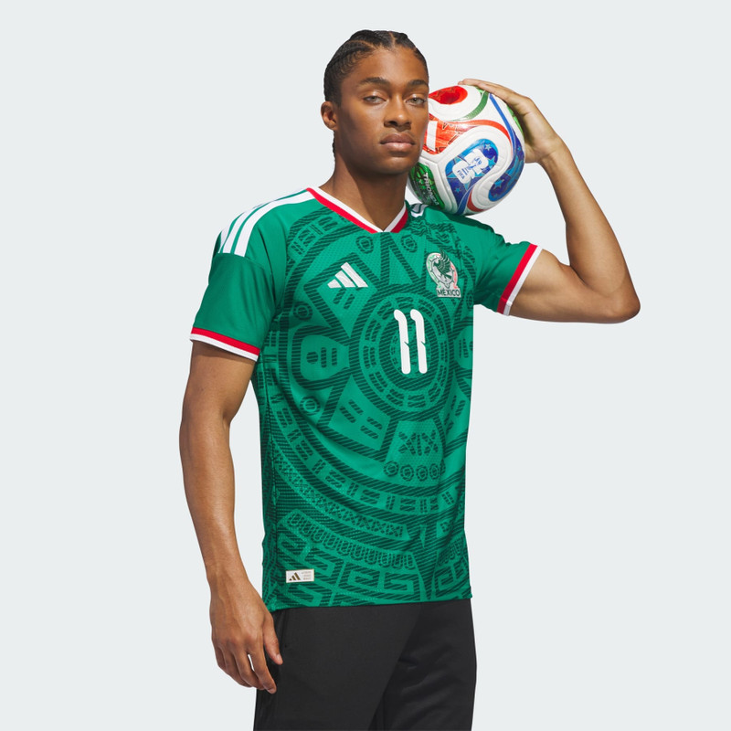 Mexico 26 Home Gimenez Authentic Jersey 4