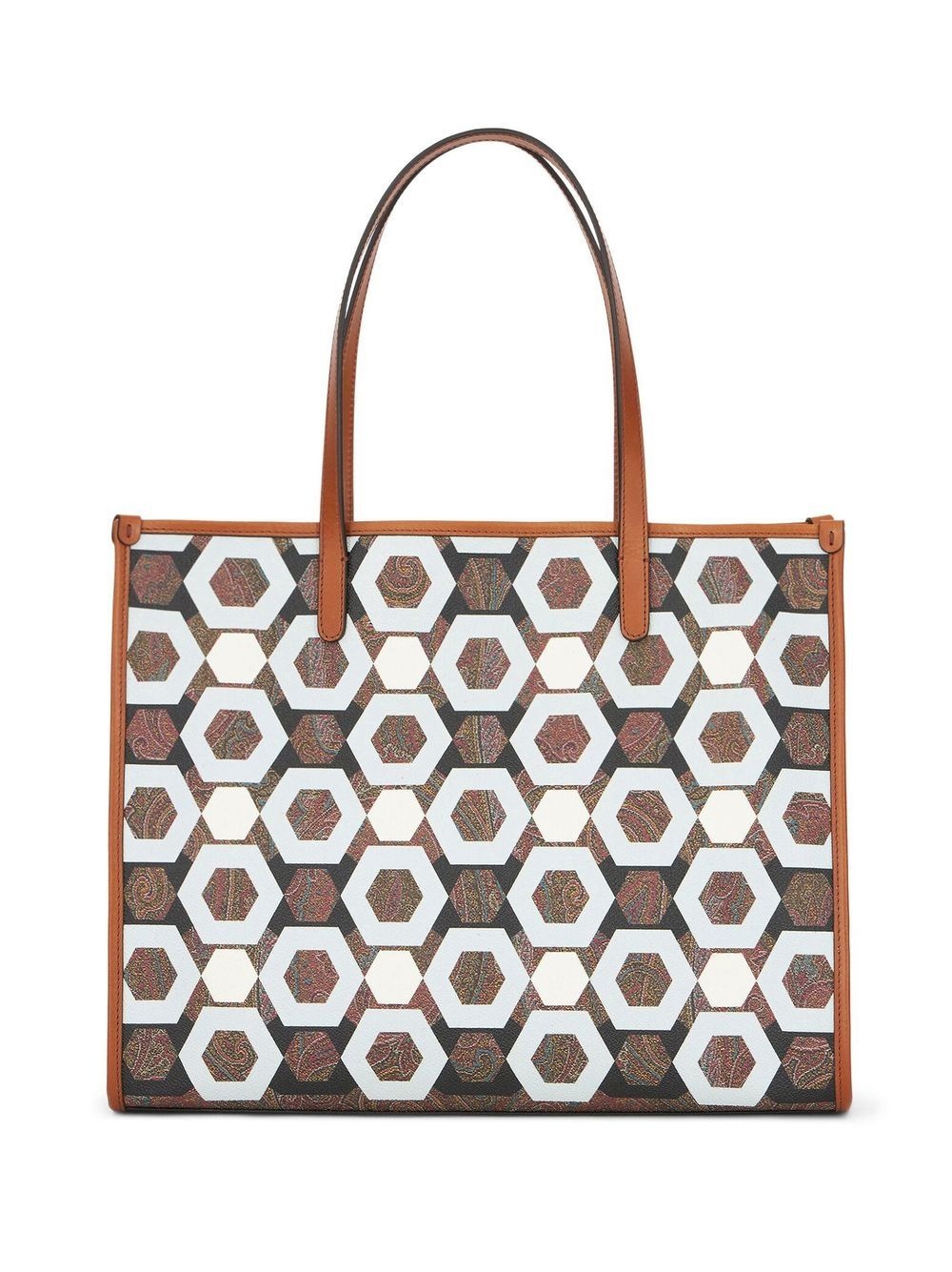 geometric paisley-print tote bag - 1