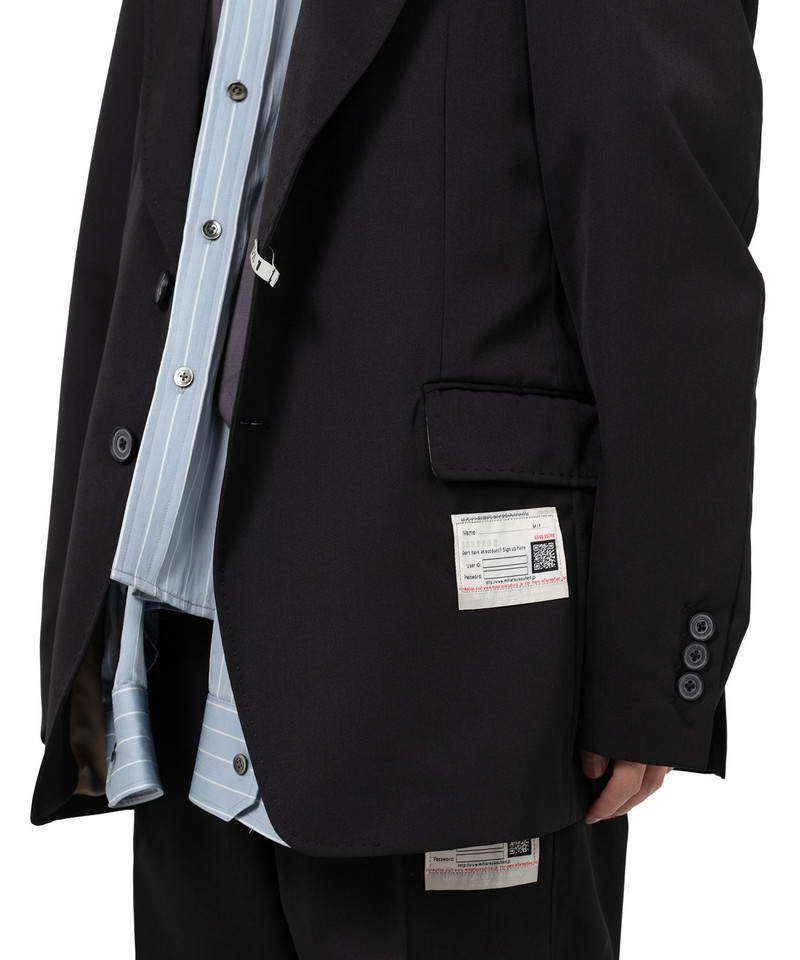 Mix Layered Wool Gabardine Jacket 8