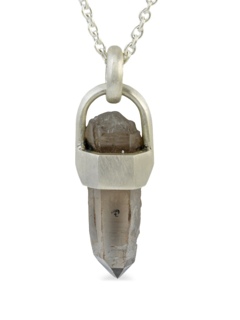 Parts of Four sterling silver Talisman Quartz necklace outlook
